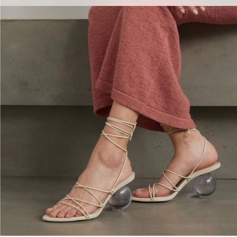 Cult Gaia Su Sandals in off white. Size 36 / 6US. New with tags.